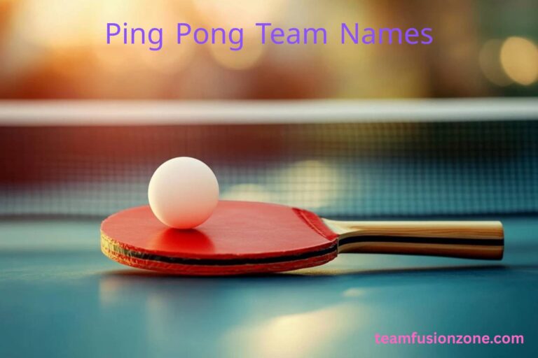 ping pong team names