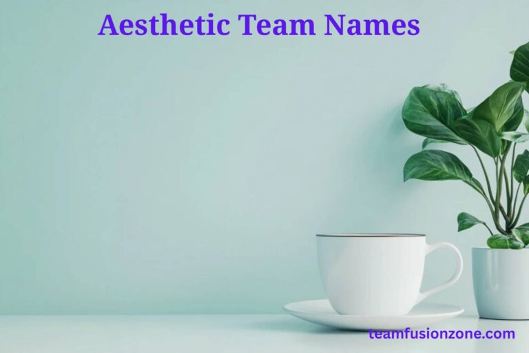 aesthetic team names