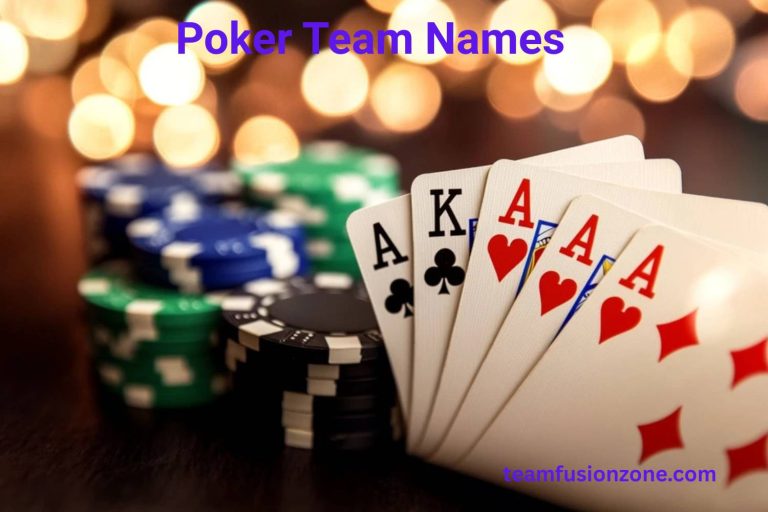 poker team names