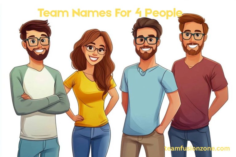 team names for 4 people