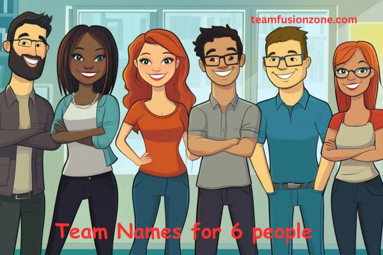 team names for 6 people