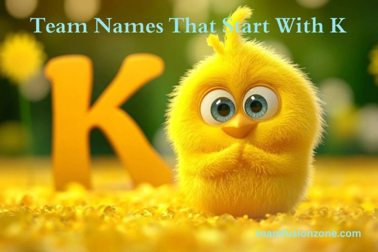 team names that start with k